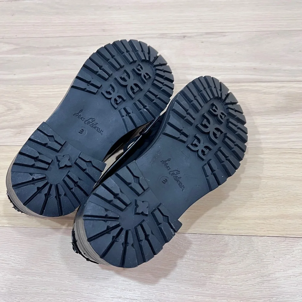 Sam Edelman Kids’ Teo Platform Loafers – Black Patent – US 3M / EU 35 – NWOT
